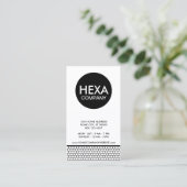 無地六角形会社 名刺 (スタンド正面)