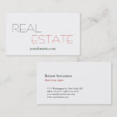 無地実在白地代理トレンディー名刺 名刺 (正面/裏面)