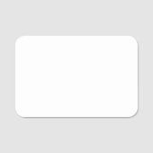 無地3" X 2"プラスチック製名刺 名札 (正面)