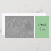無地 – ありがとう – 薄緑 サンキューカード (正面/裏面)