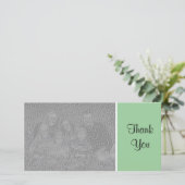 無地 – ありがとう – 薄緑 サンキューカード (スタンド正面)