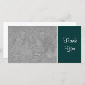 無地 – ありがとう – Dark Green サンキューカード (正面/裏面)