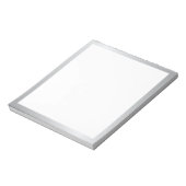 無地 エレガント シルバー ノートパッド (回転)