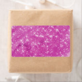無地 マジェンタ グリッター ラベル (インサイチュ)