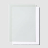 無地 ミニマル エレガント オーダーメイド ウェディング ベラム紙招待状 (オフセット)