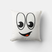 無垢なスマイル枕 – 甘いタッチの柔らかさ クッション (正面)