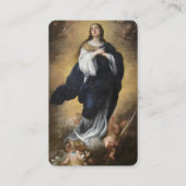 無垢な概念とCherubsの祈りの言葉カード 名刺 (正面)