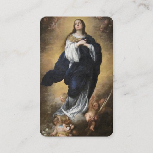 無垢な概念とCherubsの祈りの言葉カード 名刺 (正面)