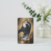 無垢な概念とCherubsの祈りの言葉カード 名刺 (スタンド正面)