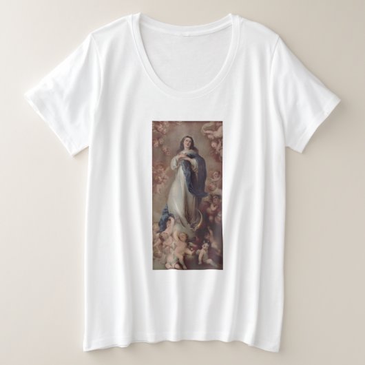 無垢な概念の私たちの女性 プラスサイズTシャツ (デザイン正面)