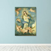 無垢な概念 キャンバスプリント (インサイチュ (ウッドフロア))