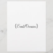 「無垢な概念」 チラシ (裏面)