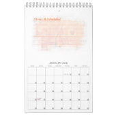 無垢のオレンジ カレンダー (1月 2026)