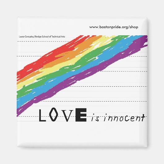 無垢のマグネット四角 マグネット (正面)