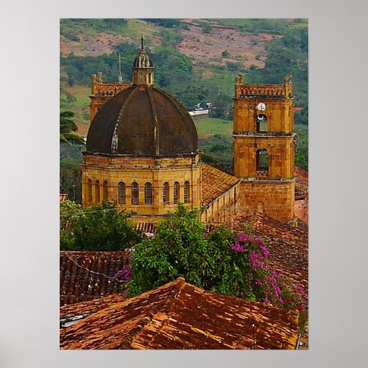 無垢の概念の教会フレームプリント ポスター (正面)