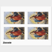 無垢の概念ピーター・ポール・ルーベンス絵画の 長方形シール (シート)