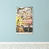 「無垢の歌と経験の歌」のタイトルページ キャンバスプリント (インサイチュ (ウッドフロア))