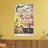 「無垢の歌と経験の歌」のタイトルページ キャンバスプリント (インサイチュ (リビング))