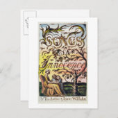 「無垢の歌と経験の歌」のタイトルページ ポストカード (正面/裏面)