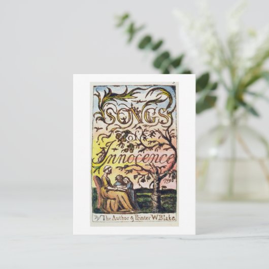 「無垢の歌と経験の歌」のタイトルページ ポストカード (スタンド正面)