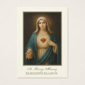 無垢ハートメリー葬式カトリック祈りの言葉 (正面)