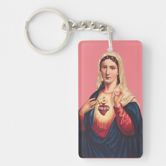 無垢ハートヴァージンメアリー キーホルダー (正面)