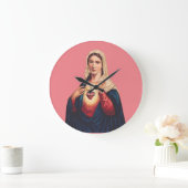 無垢ハートヴァージンメアリー ラージ壁時計 (ホーム)