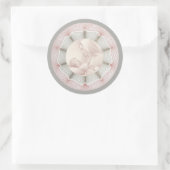 無垢ヴァージンメアリベビーイエズデコ縁どル ラウンドシール (バッグ)