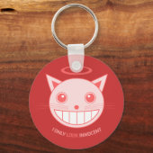 無垢/邪悪な猫キーチェーン キーホルダー (正面)
