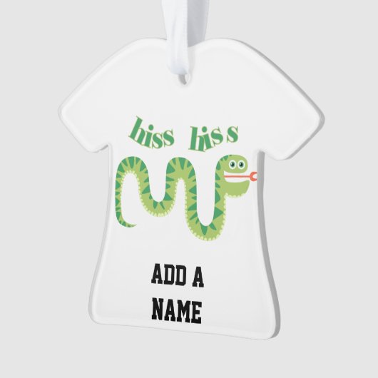 無声スー音の無声スー音のヘビ オーナメント (正面)