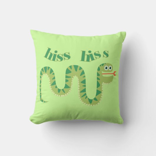 無声スー音の無声スー音のヘビ クッション (正面)