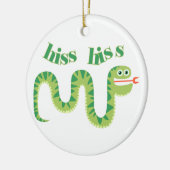 無声スー音の無声スー音のヘビ セラミックオーナメント (左)