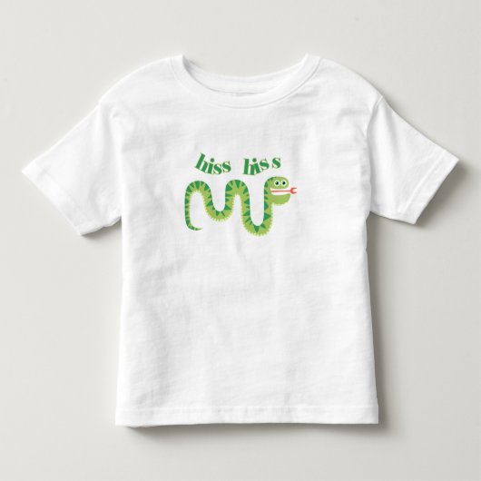 無声スー音の無声スー音のヘビ トドラーTシャツ (正面)