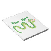 無声スー音の無声スー音のヘビ ノートパッド (アングル)