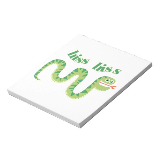 無声スー音の無声スー音のヘビ ノートパッド (回転)