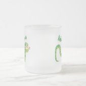 無声スー音の無声スー音のヘビ フロストグラスマグカップ (中央)