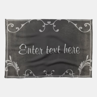 無声映画の原稿カード台所タオル キッチンタオル