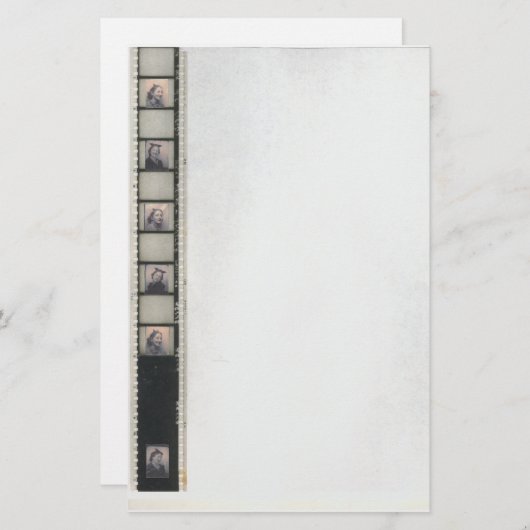 無声映画1の文房具 便箋 (正面/裏面)