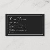 "無声映画"のガスフィッターの名刺 名刺 (裏面)