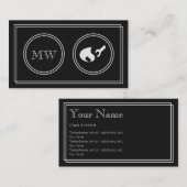 "無声映画"のガスフィッターの名刺 名刺 (正面/裏面)