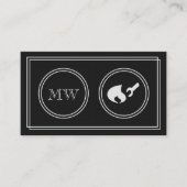 "無声映画"のガスフィッターの名刺 名刺 (正面)