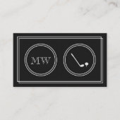 "無声映画"のゴルフインストラクターの名刺 名刺 (正面)