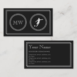 "無声映画"のサッカーのコーチの名刺 名刺