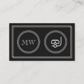 "無声映画"のダイビングのインストラクターの名刺 名刺 (正面)