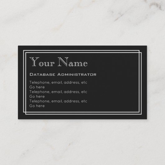 "無声映画"のデータベースAdminの名刺 名刺 (裏面)