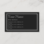 "無声映画"のバイク修理名刺 名刺 (裏面)