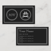 "無声映画"のバイク修理名刺 名刺 (正面/裏面)