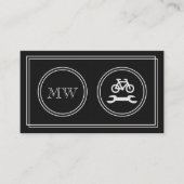 "無声映画"のバイク修理名刺 名刺 (正面)