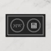 "無声映画"の会計士の名刺 名刺 (正面)