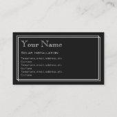 "無声映画"の太陽のな取付人の名刺 名刺 (裏面)